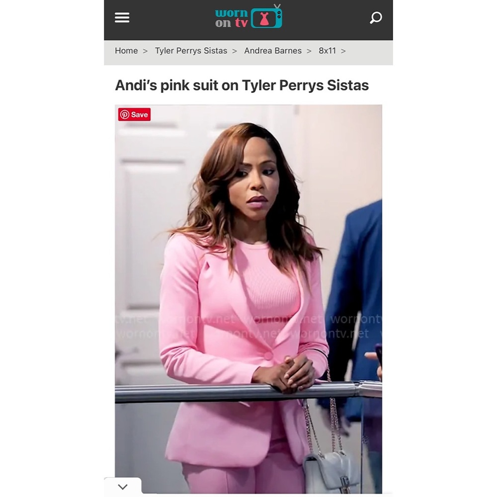 Alice + Olivia Macey Fitted Cherry Blossom Pink Blazer Jacket - Picture 9 of 14